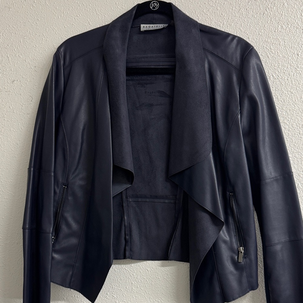 Bagatelle Midnight Blue Leather Jacket